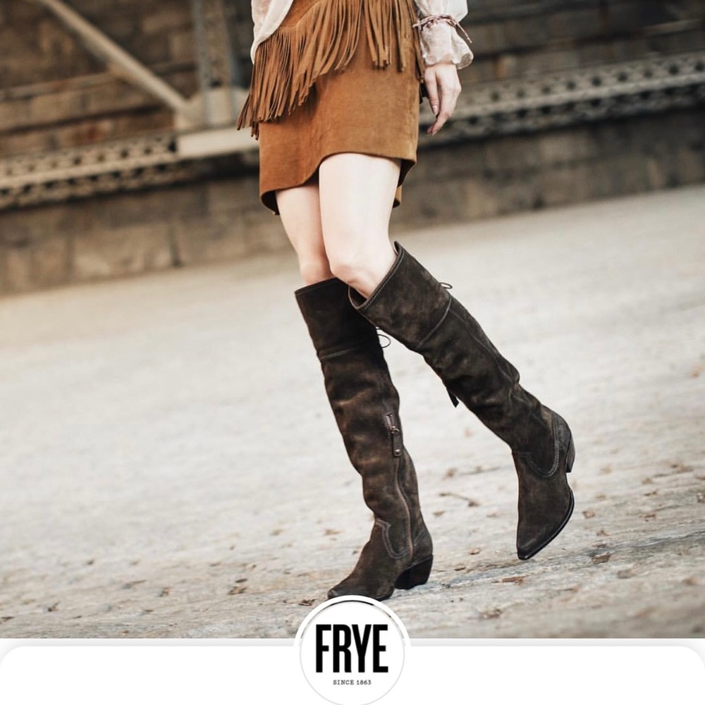 FRYE Sacha OTK Leather Boots